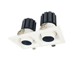 الصين أبيض / أسود عكس الضوء ساحة LED النازلs مع اثنين من رؤساء AC100-240V المزود